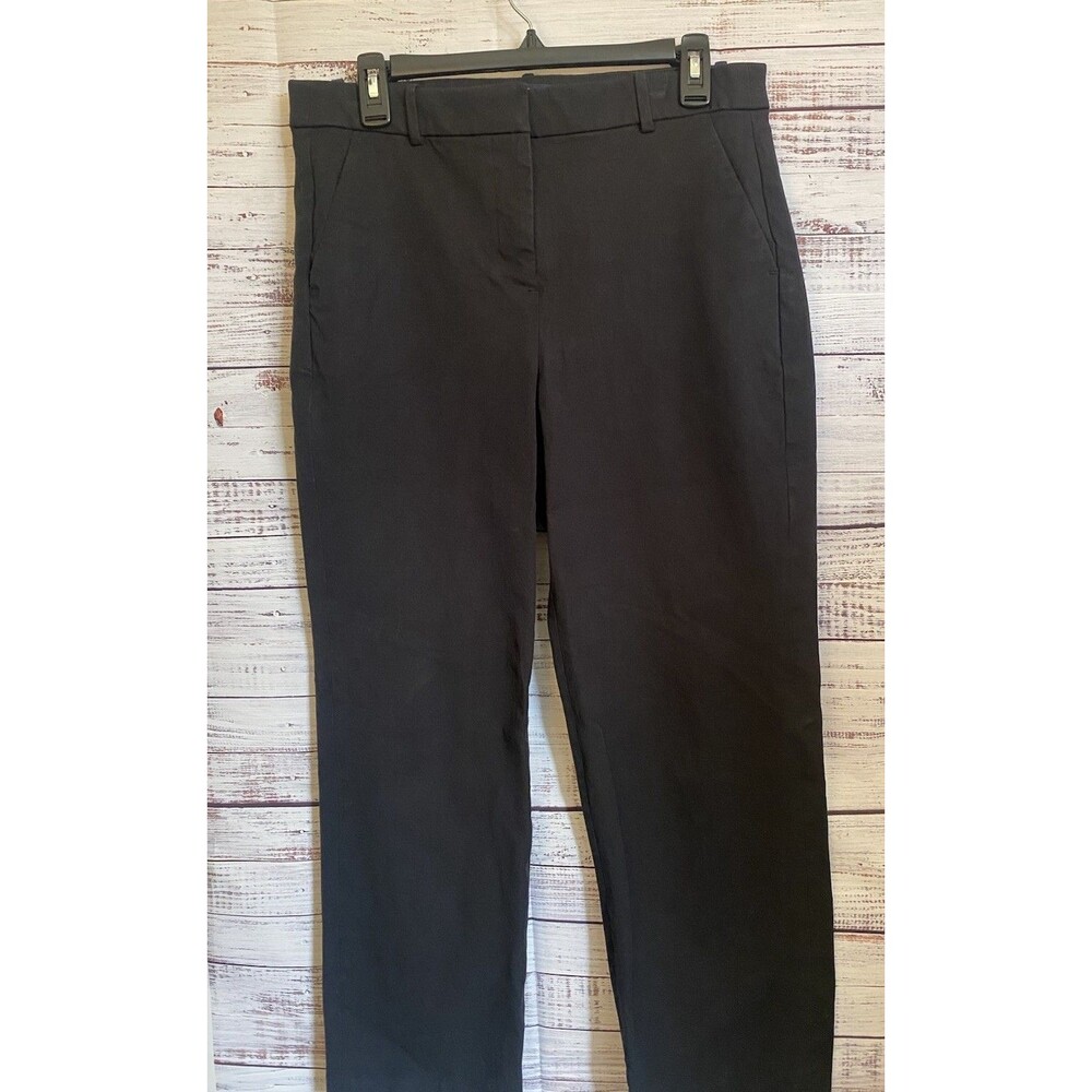 J.Crew Factory Women's Kallie Black Straight Leg Pants size 10